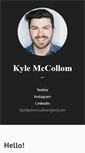 Mobile Screenshot of kylemccollom.com